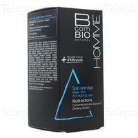 BCOMBIO - HOMME soin anti-age multi-actions ginseng sibérien 50ml
