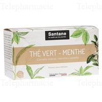 SANTANE Th&eacute; vert Menthe 24Sach ref