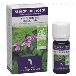 DOCTEUR VALNET Huile essentielle de géranium rosat bio flacon 10ml