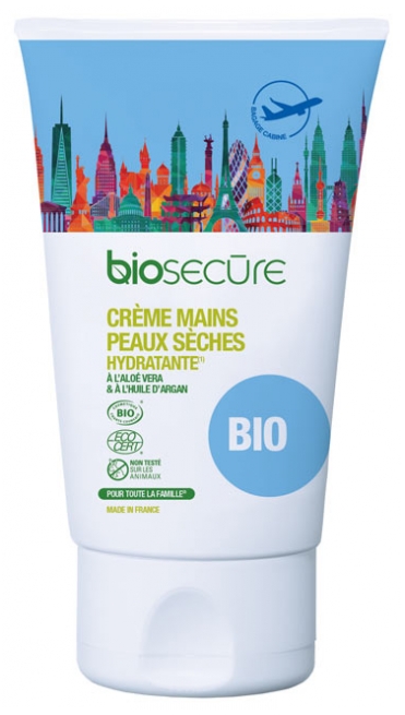BIOSECURE - Crème mains peaux sèches hydratante bio 50ml