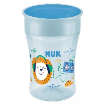 NUK - Cup 360&deg; Tasse d'Apprentissage +8m Bleu Lion 230ml