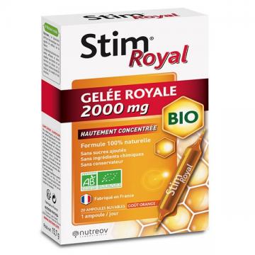STIM ROYAL - Gelée Royale 2000 mg bio 20 ampoules
