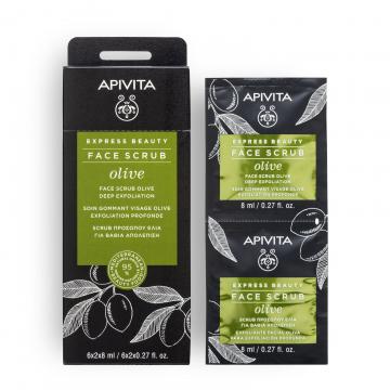 APIVITA - FACE SCRUB OLIVE - Soin gommant visage 2x8ml