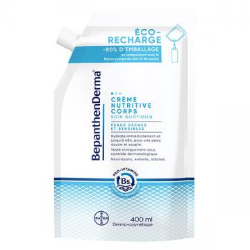 BEPANTHENDERMA - Crème nutritive corps peaux sèches et sensibles éco-recharge 400ml