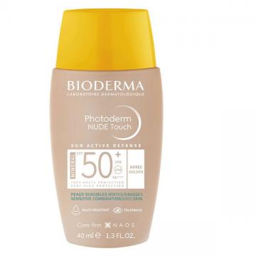 BIODERMA - PHOTODERM - Nude Touch Sun active Défense - matifiante teinte doré SPF50