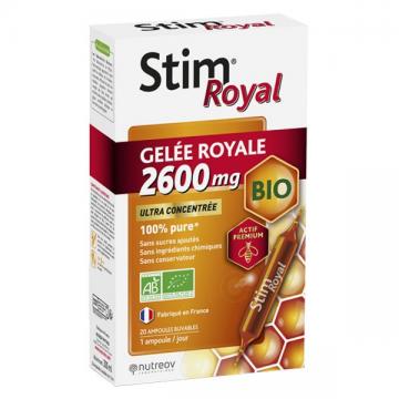 STIM ROYAL - Gelée Royale 2600mg bio 20 ampoules
