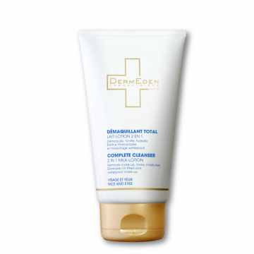 DERMEDEN - Démaquillant Total - Lait lotion 2 en 1 visage/yeux 150ml
