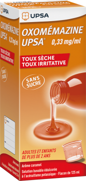 OXOMEMAZINE UPSA - Toux sèche Toux irritative sans sucre 125ml