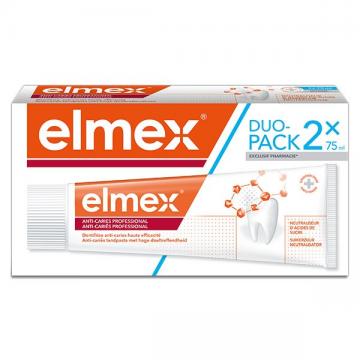 ELMEX - Dentifrice anti-caries professionnal 2x75ml