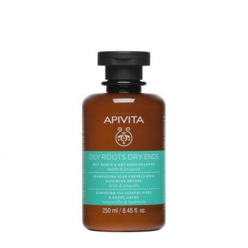 APIVITA - OILY ROOTS DRY ENDS - Shampoing cuir chevelu gras & pointes sèches 250ml