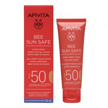 APIVITA - BEE SUN SAFE - Gel-crème visage teinté SPF50 50ml