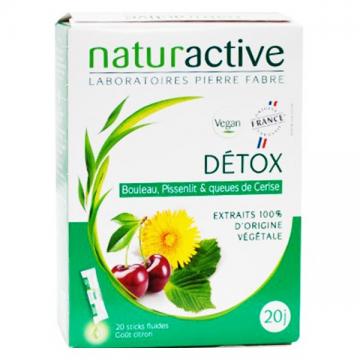 NATURACTIVE  - DETOX - 20 sticks fluides goût citron