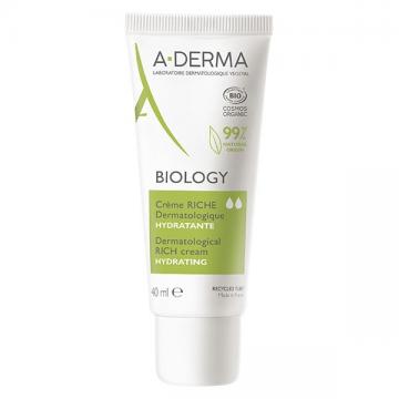 ADERMA - BIOLOGY - Cr&egrave;me riche dermatologique hydratante Bio 40ml