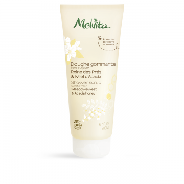 MELVITA - DOUCHE GOMMANTE reine des pres & miel d'Acacia 200ml