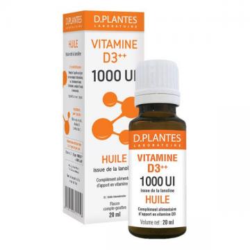 D.PLANTES VITAMINE D3 1000 UI - Huile 20ml