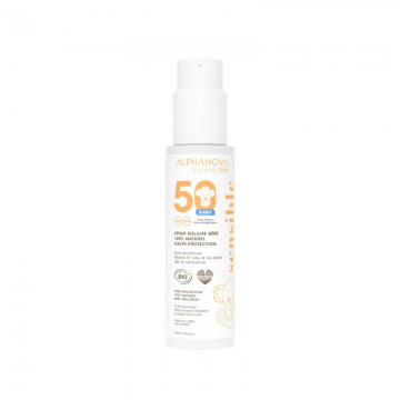 ALPHANOVA - Spray Solaire Baby 100% Naturel Haute Protection SPF50 100g