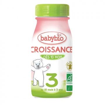 BABYBIO - Croissance Lait de vache Liquide Bio de 10 mois &agrave; 3 ans 25cl