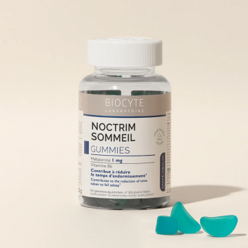 BIOCYTE - Noctrim Sommeil - 60 gommes 60 jours