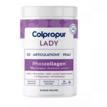 COLPROPUR - Lady Phoscollagen - Os Articulations Peau saveur neutre 327.5g