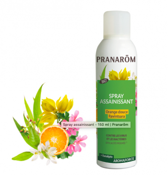 PRANAROM Aromaforce - Spray assainissant 16 huiles essentielles bio 150ml