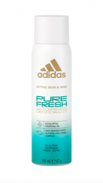 ADIDAS - ACTIVE SKIN & MIND Deodorant pure fresh mixte 100ml
