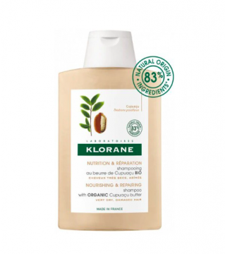 KLORANE - Shampoing nutrition et r&eacute;paration au beurre de Cupua&ccedil;u Bio 400ml