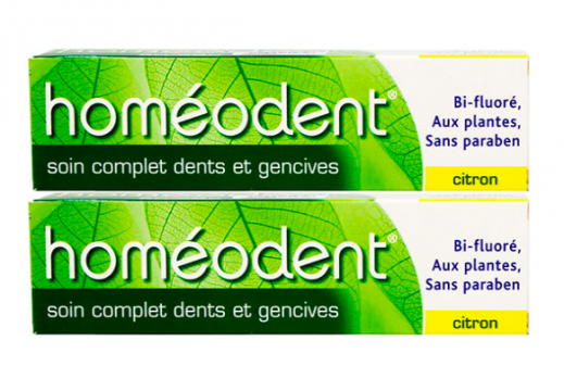 HOMEODENT - Homéodent soin complet dents et gencives citron 2x75ml