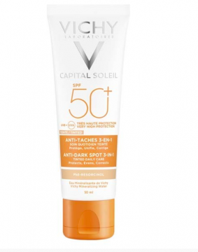 VICHY - Capital soleil crème solaire visage teintée anti-taches 3 en 1 SPF50+ 50ml
