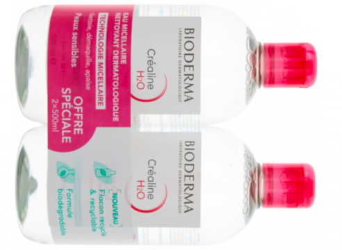 CREALINE - Cr&eacute;aline H2O L'eau micellaire originale lot de 2x500ml