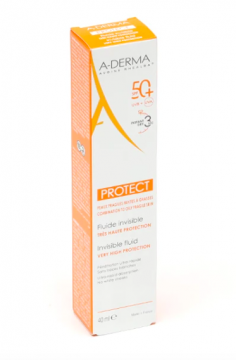 ADERMA - Protect fluide solaire invisible SPF 50+ 40ml
