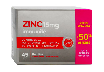PHARMASCIENCE - Zinc Immunit&eacute; 15mg