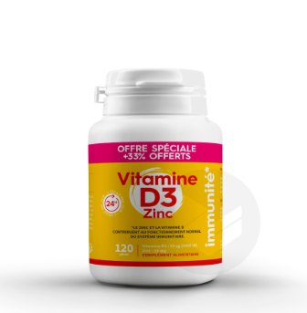 PHARMASCIENCE - Vitamine D3 zinc 90 g&eacute;lules