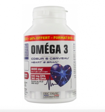 ERIC FAVRE - Oméga 3 - Coeur et cerveau 120 capsules