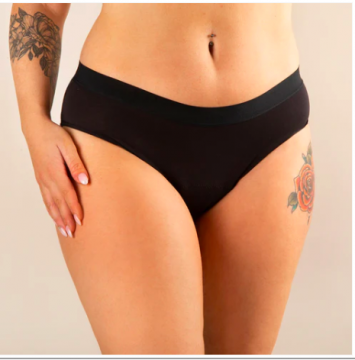 MADEMOISELLE CULOTTE - Culotte menstruelle L&eacute;a noir 34/36