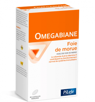 PILEJE - Omegabiane foie de morue 80 capsules marines
