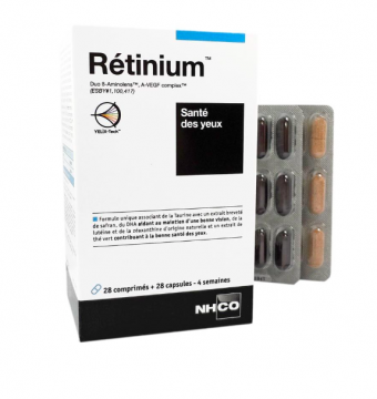 NHCO - Retinium - Sant&eacute; des yeux 28 comprim&eacute;s + 28 g&eacute;lules