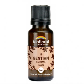 BIOFLORAL - Fleur de back granules 12 Gentian gentiane bio 19,5g