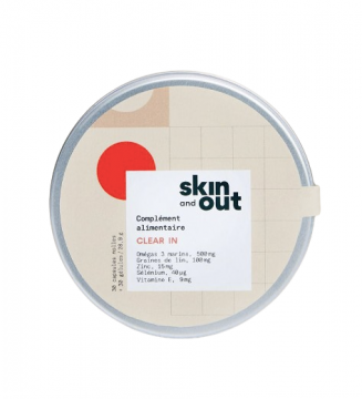 SKIN and OUT - Clear In - Compl&eacute;ment alimentaire stop-bouton &eacute;tape 2 60 g&eacute;lules