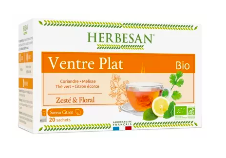 HERBESAN - Infusion bio ventre plat 20 sachets