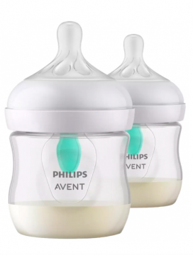 AVENT - Natural response 2 biberons avec valve airfree 125ml 0 mois et +