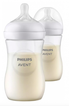 AVENT - Natural response 2 biberons 260ml 1 mois et +