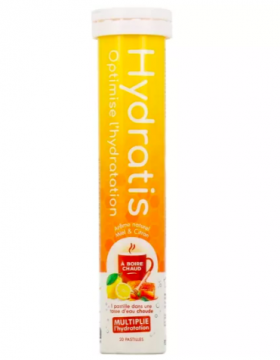 HYDRATIS - Pastilles d'hydratation Miel Citron à boire chaud 20 pastilles