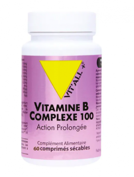 VIT'ALL+ - Vitamine B complexe 100 action prolongée 60 comprimés