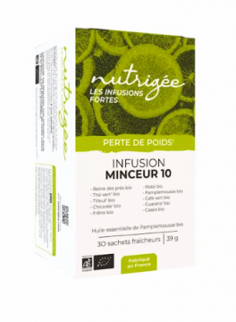 NUTRIGÉE - Perte de poids infusion minceur 10 30 sachets fraîcheurs