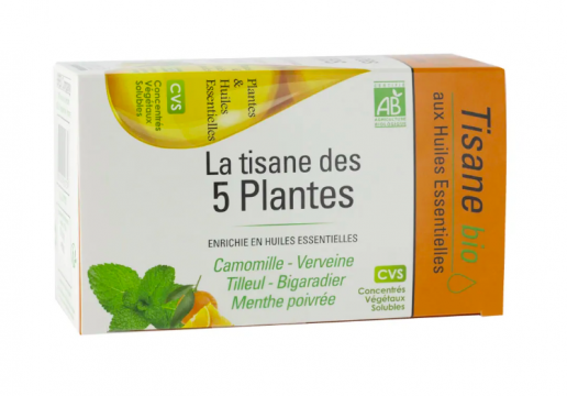 NUTRIG&Eacute;E - La tisane des 5 plantes 20 sachets