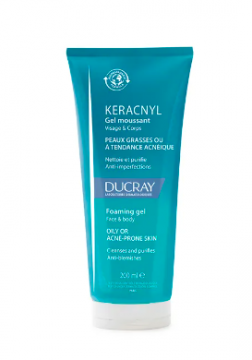 DUCRAY - Keracnyl gel moussant nettoyant visage peau grasse 200ml