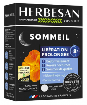 HERBESAN - Noctaphyt LP 8H sommeil 30 comprim&eacute;s