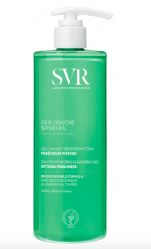 SVR - Spirial d&eacute;o-douche gel lavant d&eacute;odorant 24H 400 ml