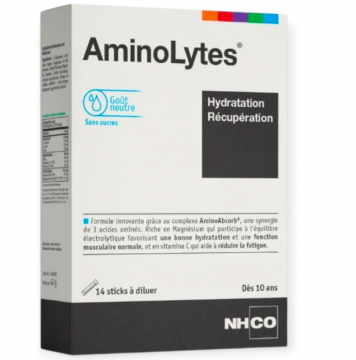NHCO - AminoLytes hydratation r&eacute;cup&eacute;ration 14 sticks &agrave; diluer