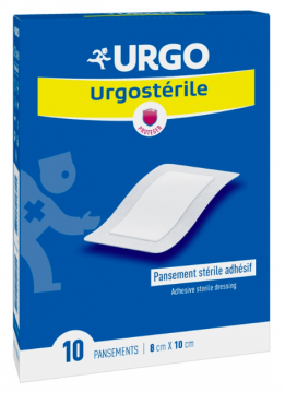 URGO - Urgosterile Urgostérile pansement stérile adhésif 8 x 10 cm 10 pansements